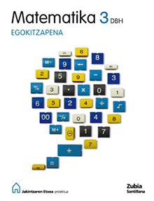 Book cover LDB PLAT Ikaslea Matematika Akademikoa Egokitzapena 3 DBH