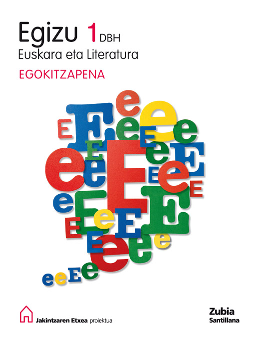 Book cover LDB PLAT Ikaslea Euskara eta Literatura Egizu Egokitzapena 1 DBH