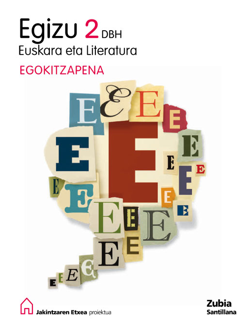 Book cover LDB PLAT Ikaslea Euskara eta Literatura Egizu Egokitzapena 2 DBH