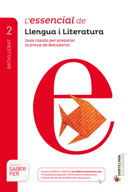 Book cover LDB PLAT Alumne L´essencial Llengua i Literatura Illes Balears 2BTO