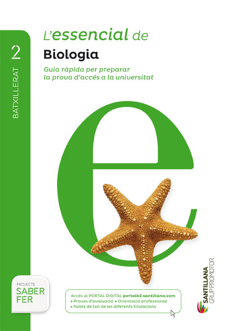 Book cover LDB PLAT Alumne L´essencial Biologia Grup 2BTO