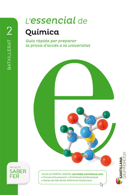 Book cover LDB PLAT Alumne L´essencial Química Grup 2BTO