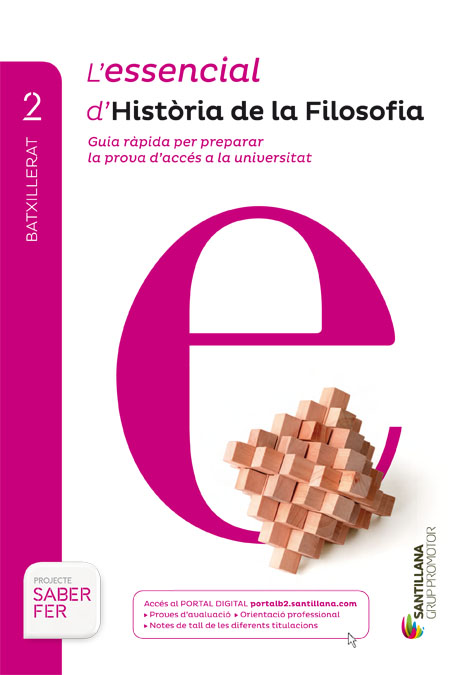 Book cover LDB PLAT Alumne L´essencial Hìstoria de la Filosofia Grup 2BTO