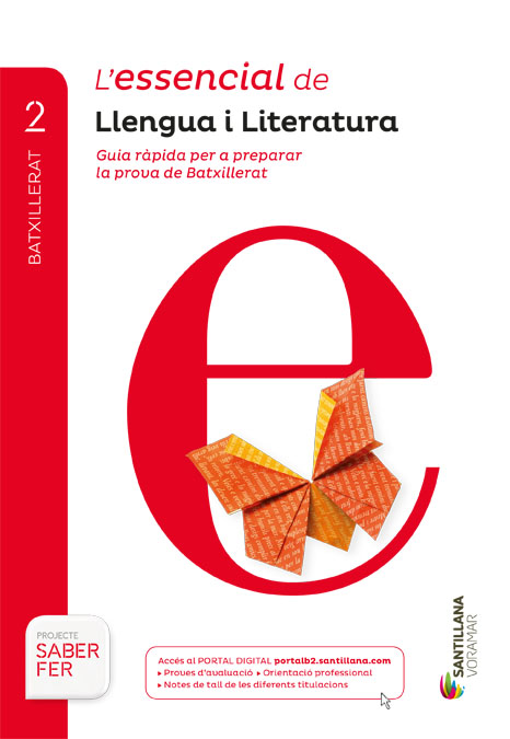 Book cover LDB PLAT Alumne L´essencial Llengua i Literatura Voramar 2BTO