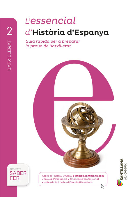 Book cover LDB PLAT Alumne L´essencial Història d`Espanya Voramar 2BTO