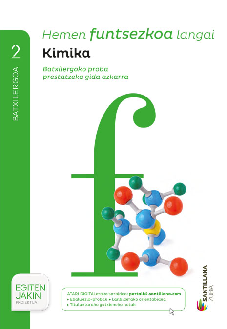 Book cover LDB PLAT Ikaslea Hemen funtsezkoa langai Kimika Zubia 2BTO