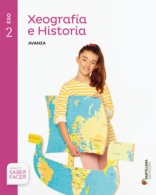 Book cover LDB PLAT Alumno Xeografía e Historia Gall Avanza 2ESO