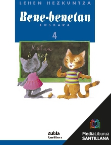 Book cover LDB PLAT Ikaslea Bene-Benetan Euskara 4 Lehen Hezkuntza Zubia