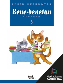 Book cover LDB PLAT Ikaslea Bene-Benetan Euskara 5 Lehen Hezkuntza Zubia