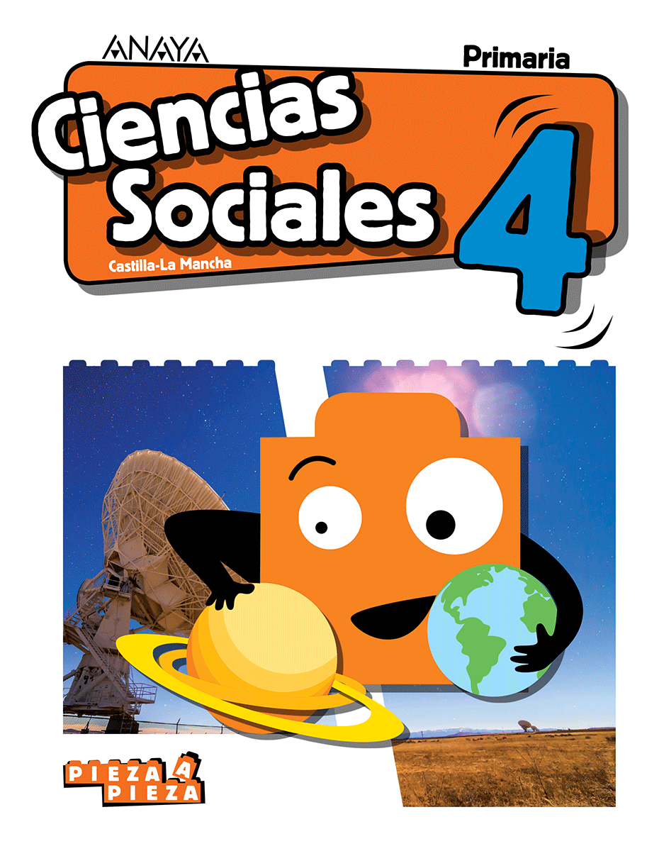 Book cover Ciencias Sociales 4. Primaria. Anaya + Digital