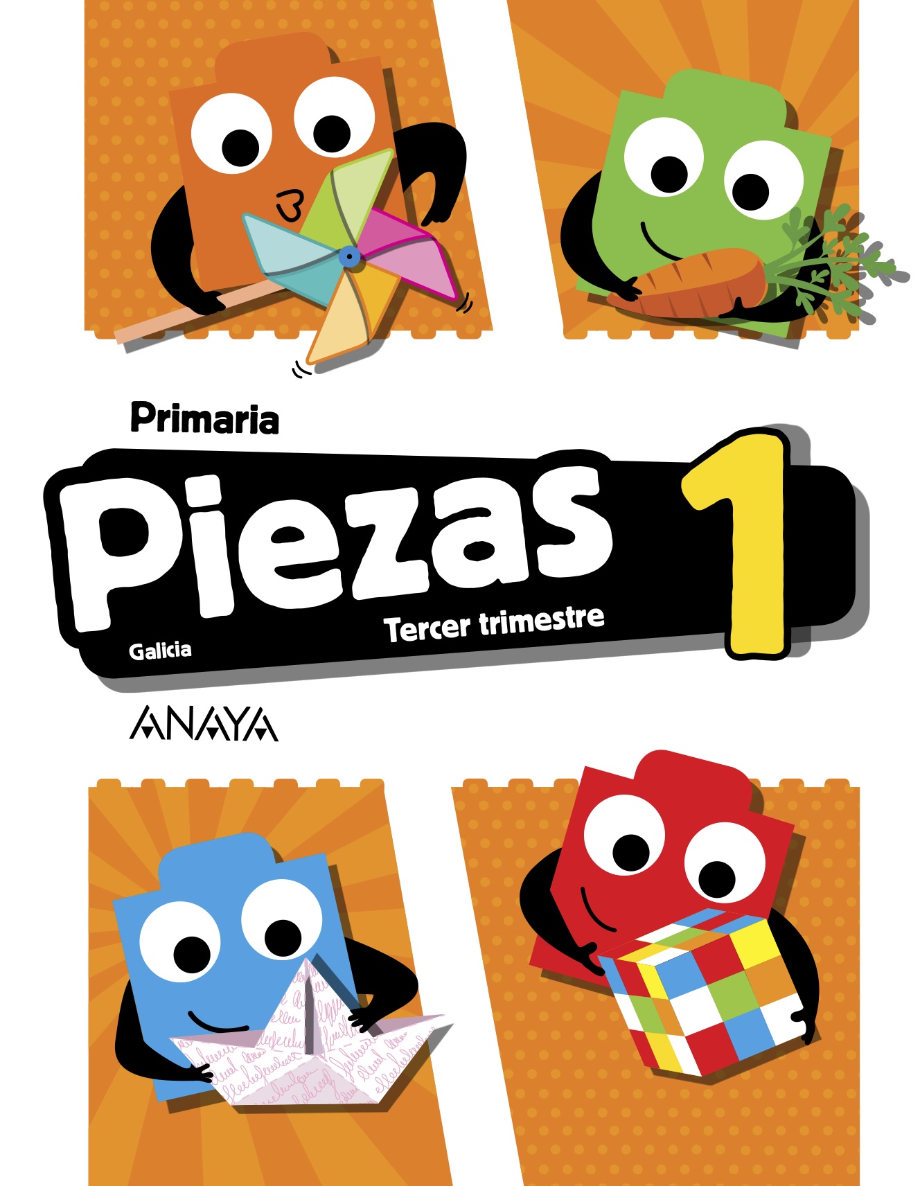 Book cover Piezas 1. Tercer trimestre. Primaria.  Anaya + Digital.