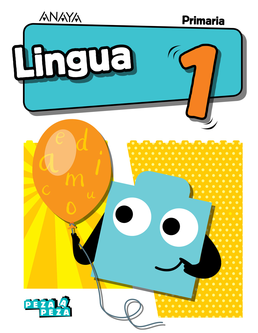 Book cover Lingua 1. Primaria. Anaya + Digital.