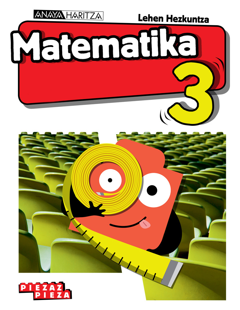 Book cover Matematika 3. Lehen Hezkuntza. Anaya + Digital.