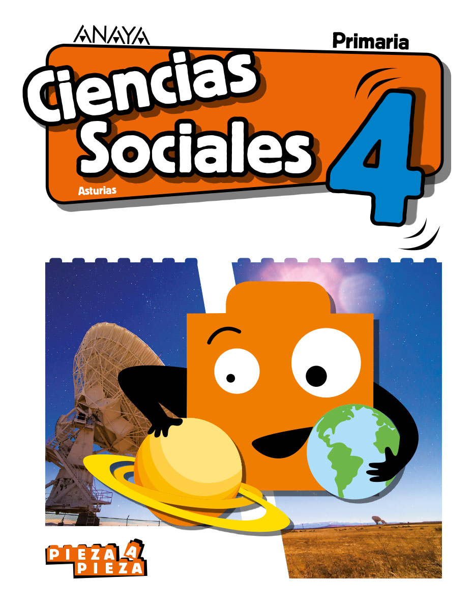 Book cover Ciencias Sociales 4. Primaria. Anaya + Digital.