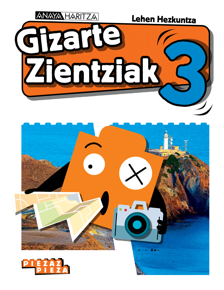 Book cover Gizarte Zientziak 3. Lehen Hezkuntza. Anaya + Digital.