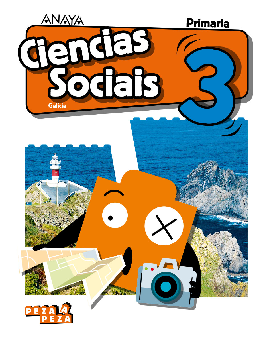 Book cover Ciencias Sociais 3. Primaria. Anaya + Digital.