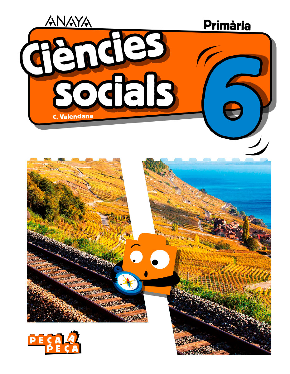 Book cover Ciències socials 6. Primària. Anaya + Digital.