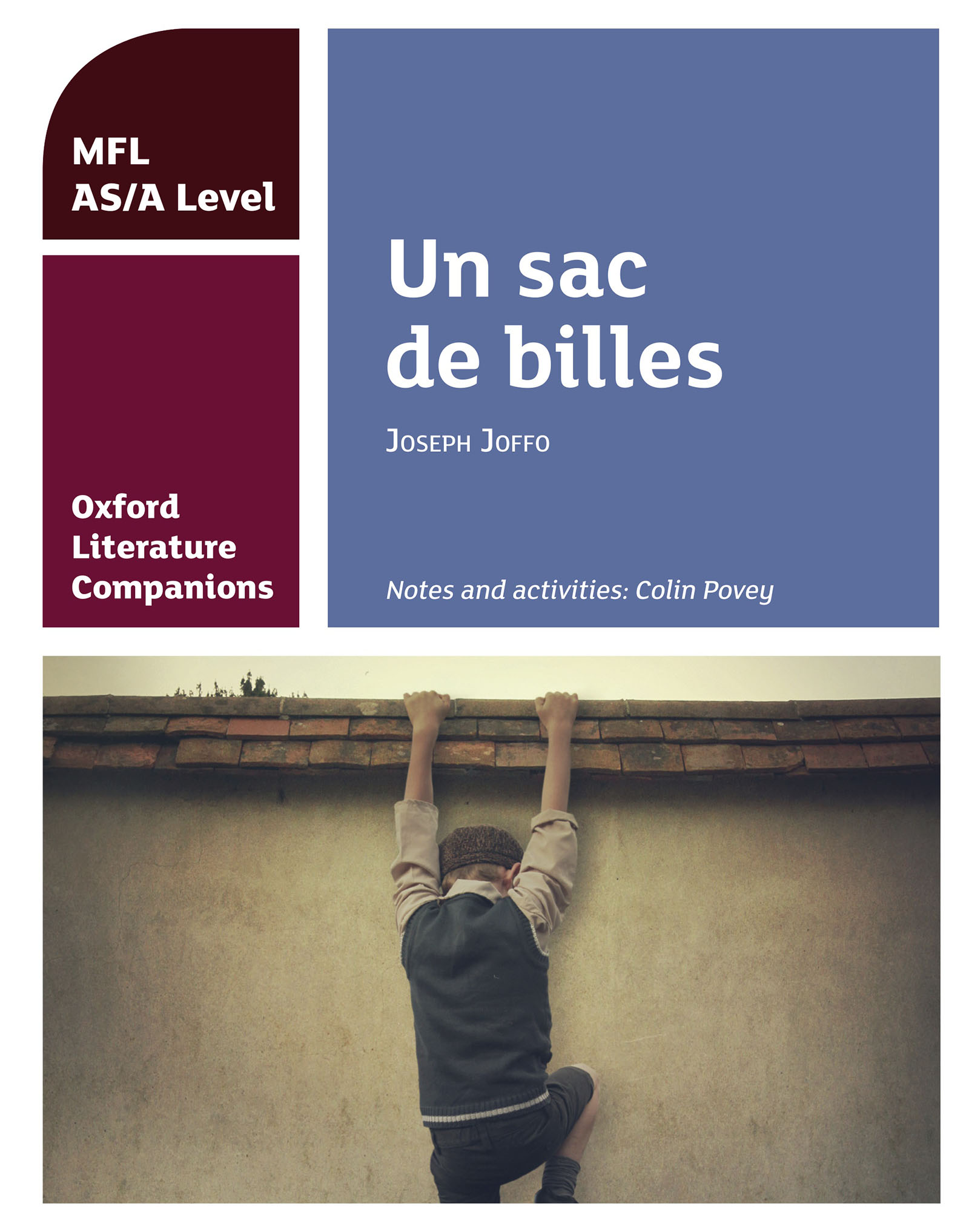 Book cover Oxford Literature Companions: Un sac de billes