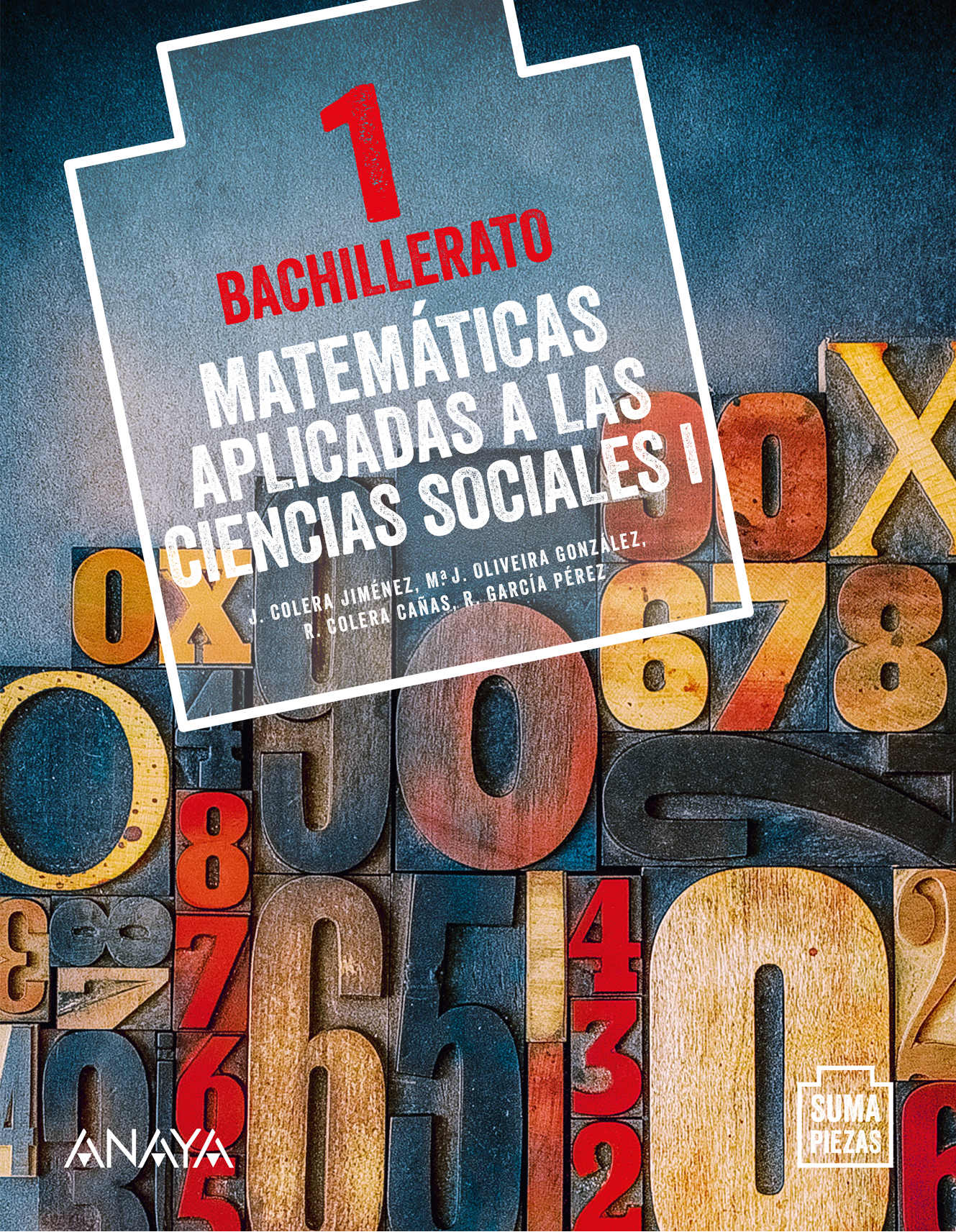 Portada del Libro Matemáticas aplicadas a las Ciencias Sociales I. Bachillerato. Anaya + Digital.