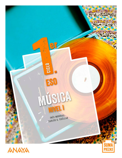 Portada del Libro Música. Nivel I. ESO. Anaya + Digital.