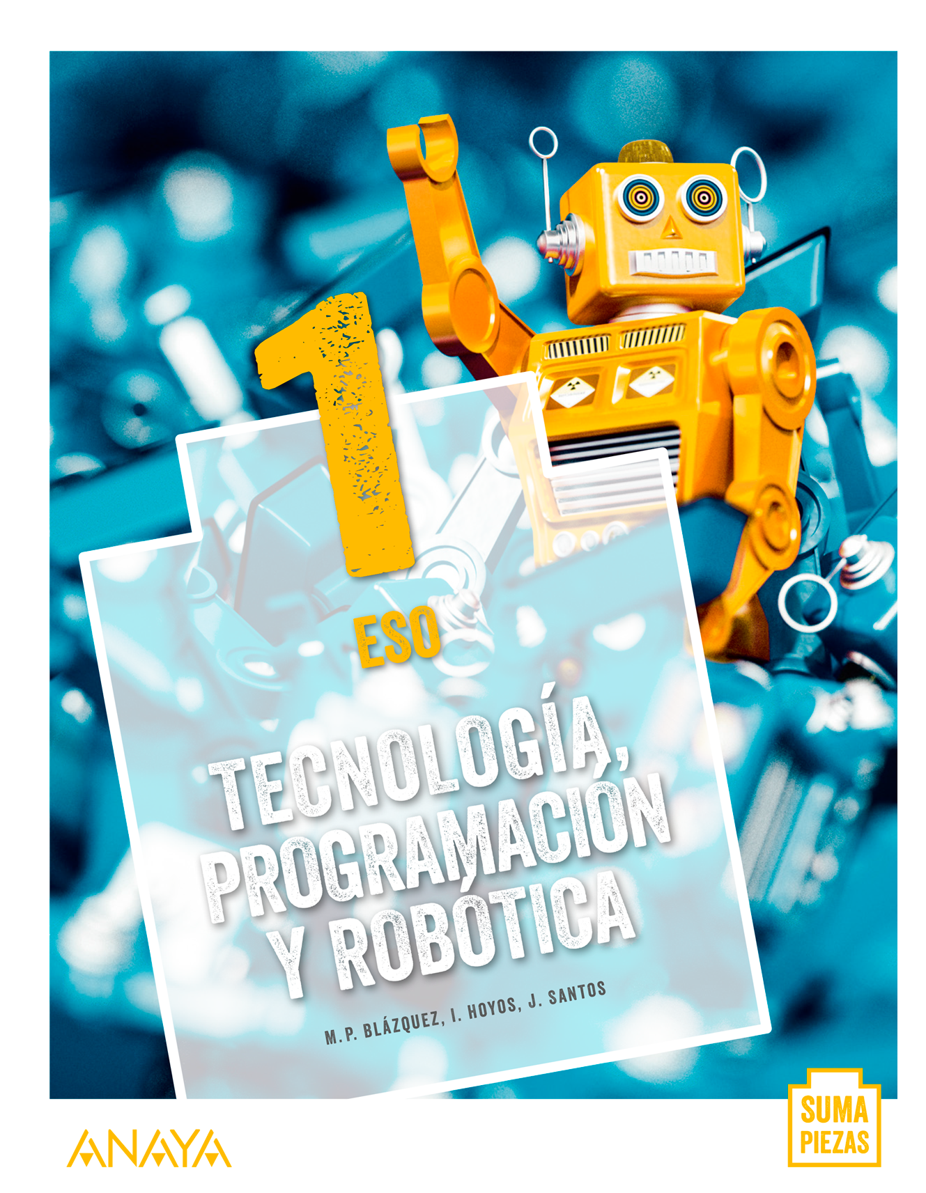 Portada del Libro Tecnología, Programación y Robótica 1. ESO. Anaya + Digital.