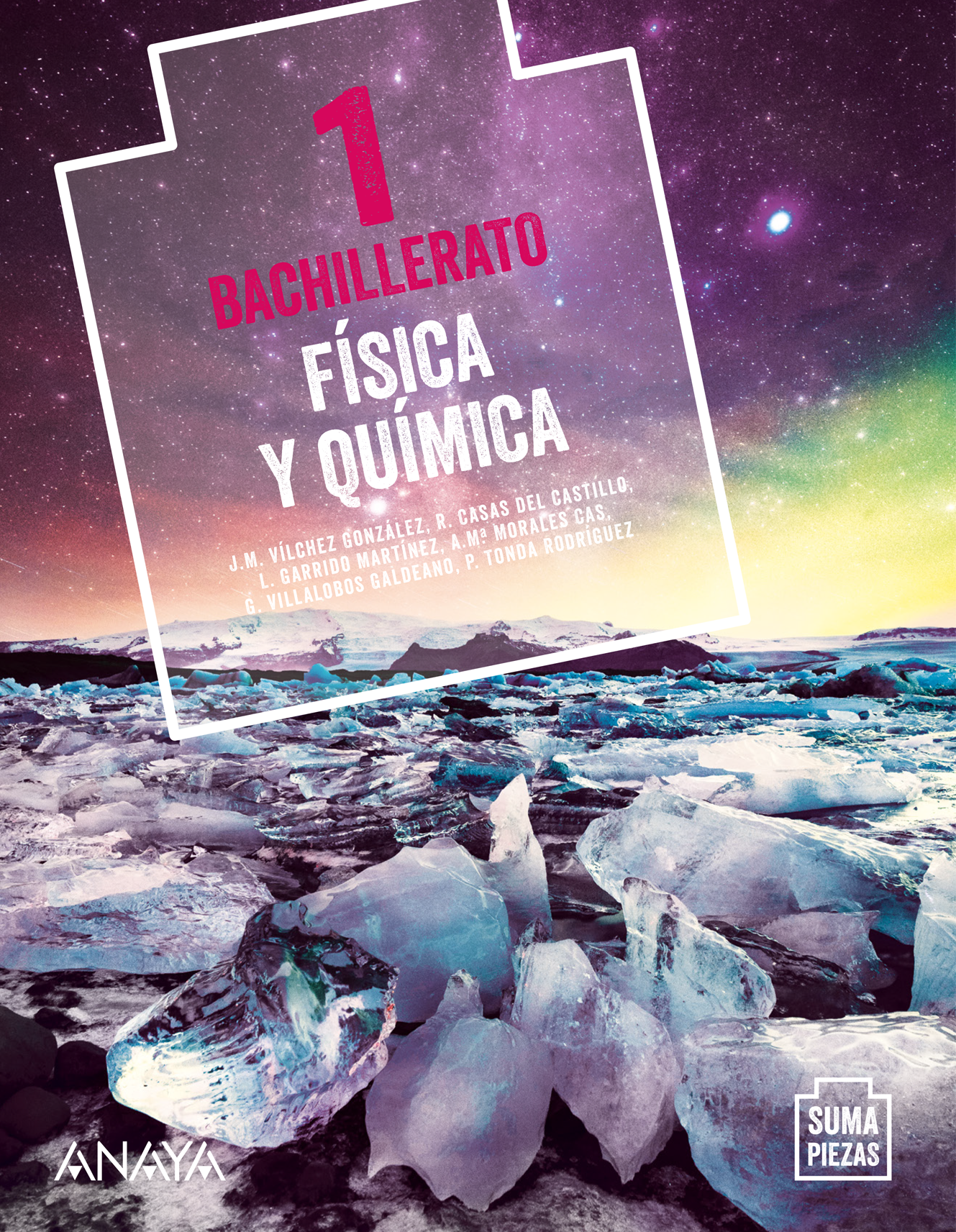 Portada del Libro Física y Química 1. Bachillerato. Anaya + Digital.