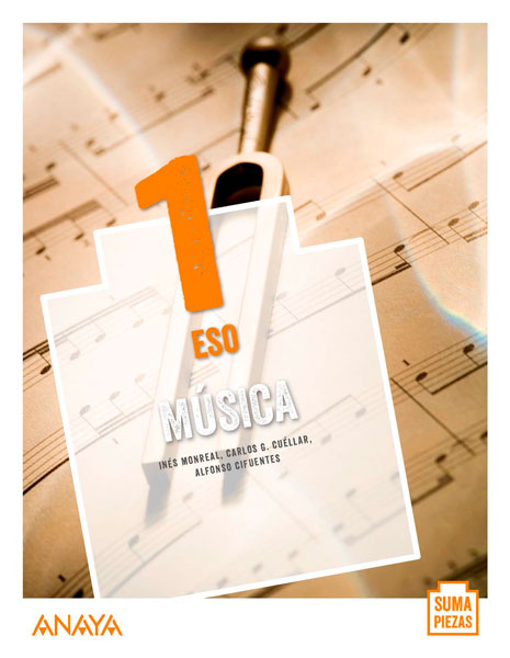 Portada del Libro Música 1. ESO. Anaya + Digital.