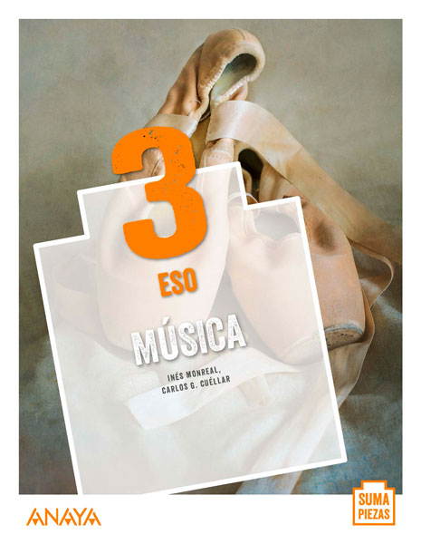 Portada del Libro Música 3. ESO. Anaya + Digital.