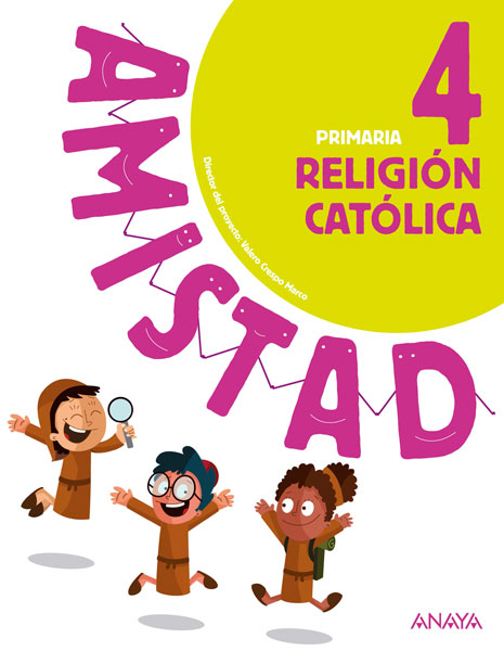 Book cover Religión Católica 4. Primaria. Anaya + Digital