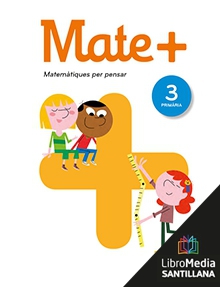 Book cover LM PLAT Alumne Mate+ 3 2020 Primària Grup Promotor