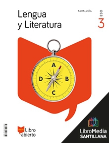 Book cover LM PLAT Alumno Lengua y Literatura Libro Abierto 3 ESO Saber Hacer Contigo Grazalema