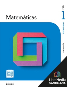 Book cover LM PLAT Alumno Matemáticas 1 ESO Saber Hacer Contigo Grazalema