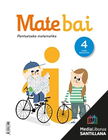 Book cover LM PLAT Ikaslea Mate bai 4 Lehen Hezkuntza Zubia