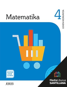 Book cover LM PLAT Ikaslea Matematika 4 Lehen Hezkuntza Egiten Jakin Zurekin Zubia