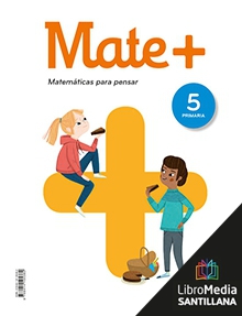 Book cover LM PLAT Alumno Mate+ 5 Primaria 2020