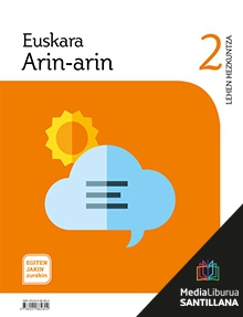 Book cover LM PLAT Ikaslea Euskara Arin-arin 2 Lehen Hezkuntza Egiten Jakin Zurekin Zubia