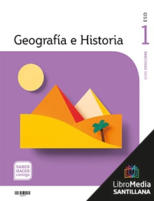 Book cover LM PLAT Alumno Geografía e Historia Descubre 1 ESO Saber Hacer Contigo