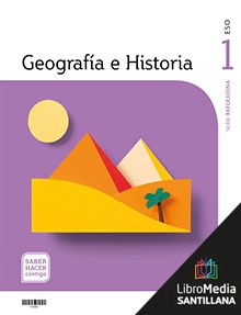 Book cover LM PLAT Alumno Geografía e Historia Reflexiona 1 ESO Saber Hacer Contigo