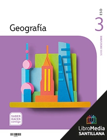 Book cover LM PLAT Alumno Geografía 3 ESO Saber Hacer Contigo