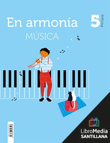 Book cover LM PLAT Alumno Música En armonía 5 Primaria