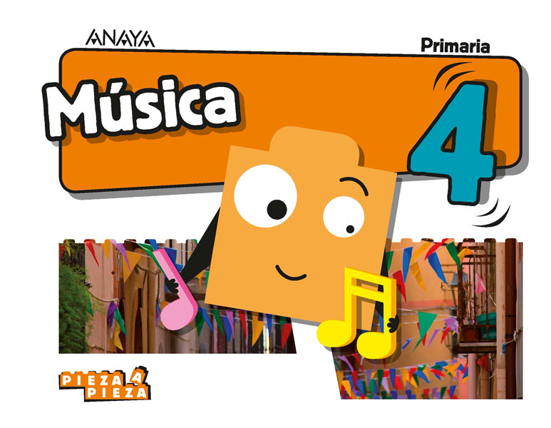 Book cover Música 4. Primaria. Anaya + Digital