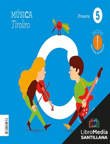 Book cover LM PLAT Alumno Música Tiroliro 5 Primaria Obradoiro