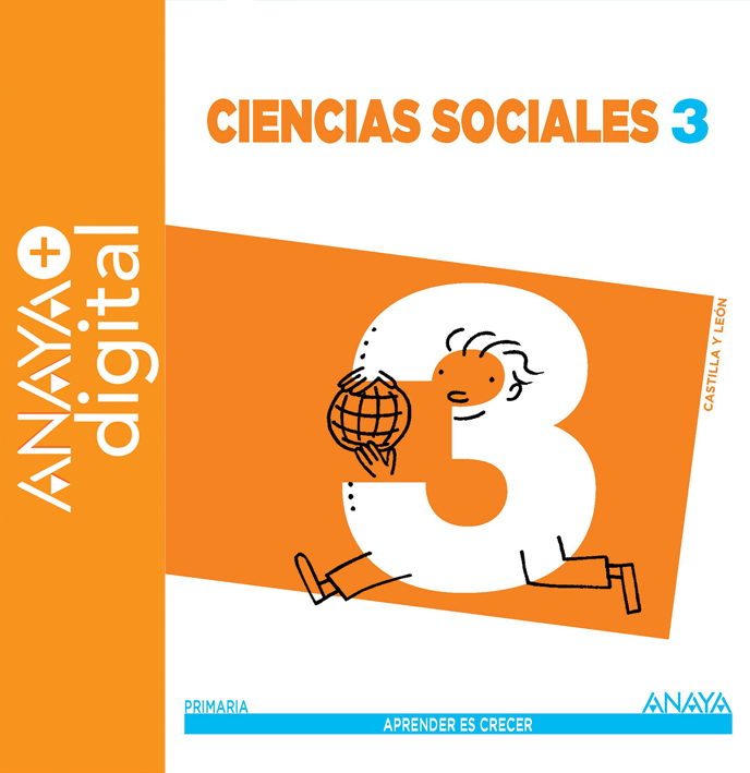 Book cover Ciencias Sociales 3 Castilla y León ANAYA ON