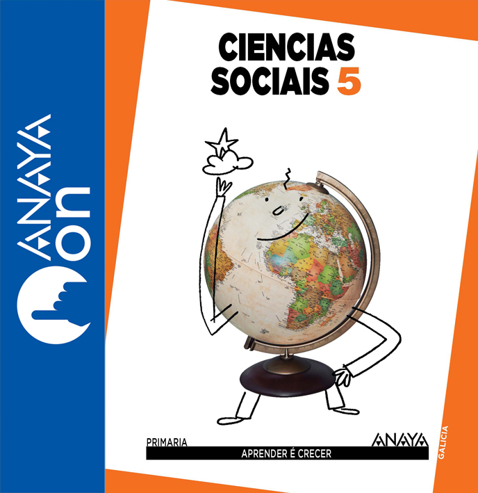 Book cover Ciencias Sociais 5 Galicia ANAYA ON