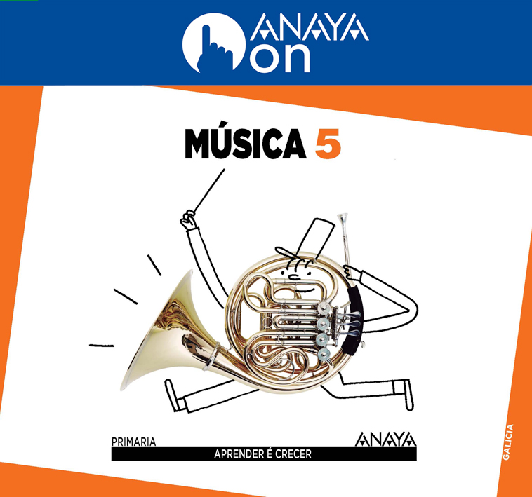 Book cover Musica 5 Galicia ANAYA ON