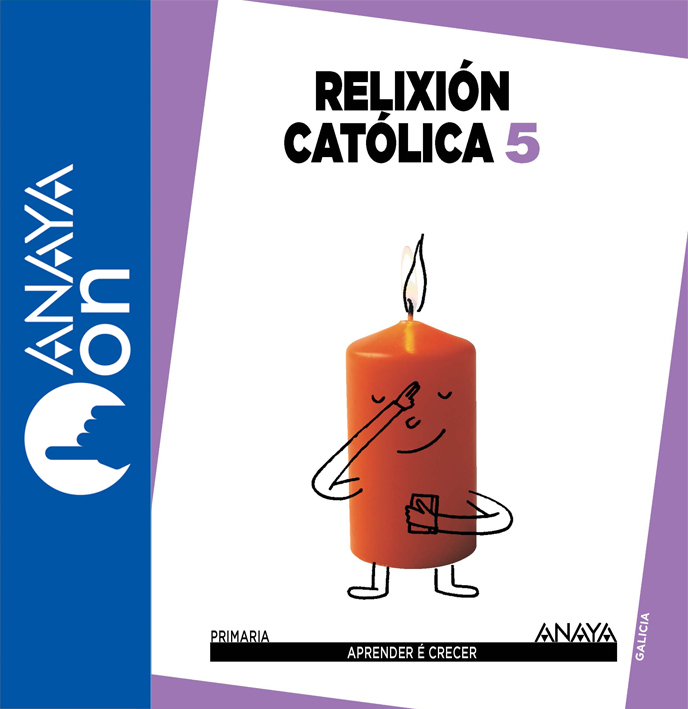 Book cover Relixion Catolica 5 Galicia ANAYA ON