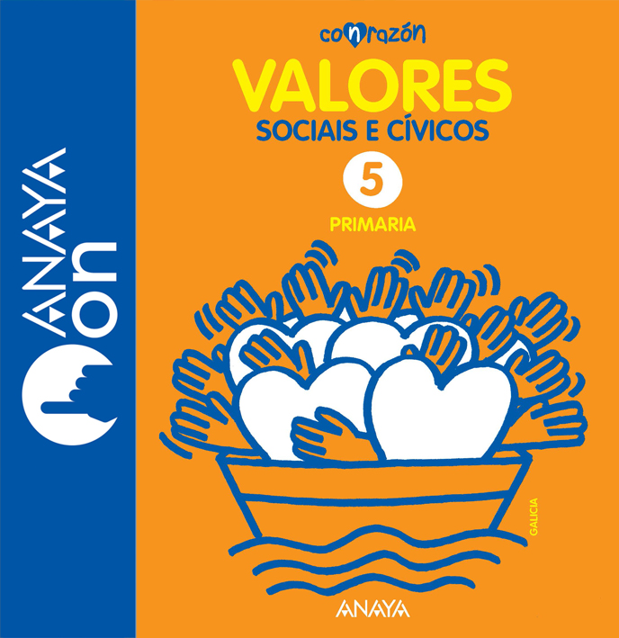 Book cover Valores Sociais e Civicos 5 Galicia ANAYA ON