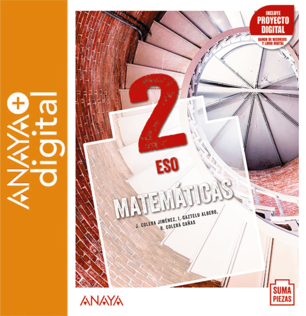 Portada del Libro Matemáticas 2. ESO