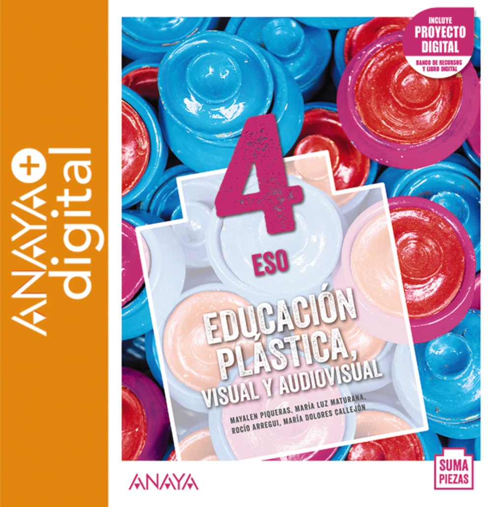 Portada del Libro Educación Plástica, Visual y Audiovisual 4º ESO