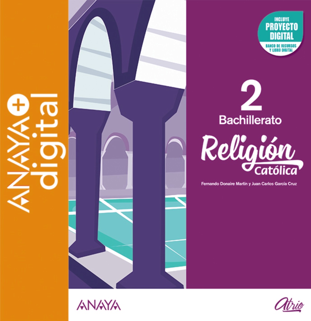 Portada del Libro Religión Católica 2º Bachillerato